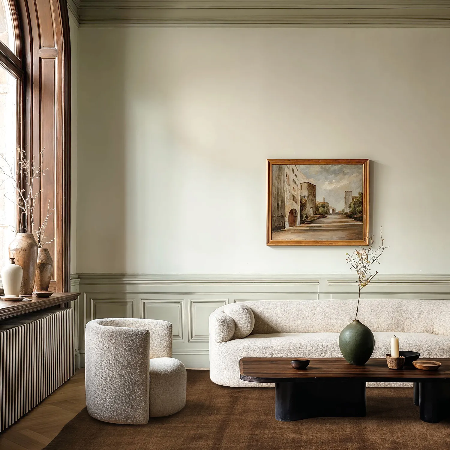 Wollteppich - Rozel Handloom Wool Premium (braun)