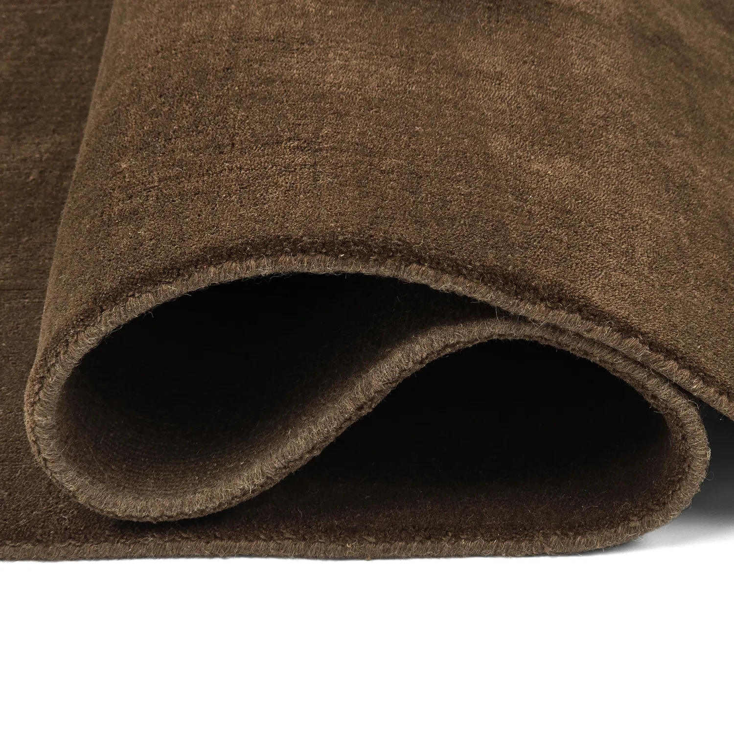 Wollteppich - Rozel Handloom Wool Premium (braun)