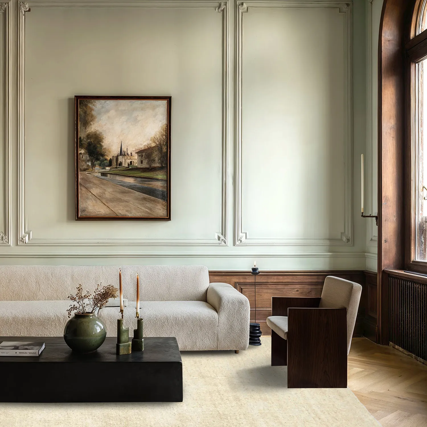 Wollteppich - Rozel Handloom Wool Premium (creme)