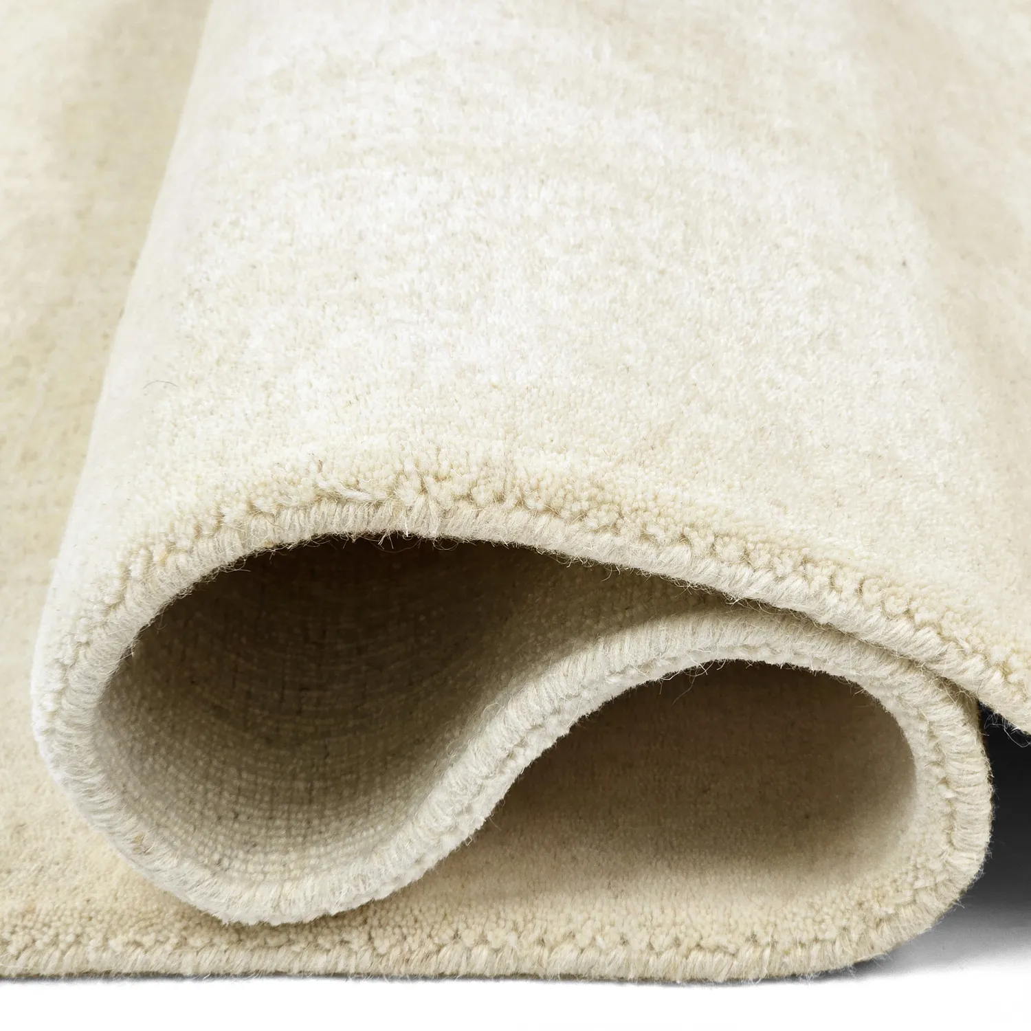 Wollteppich - Rozel Handloom Wool Premium (creme)