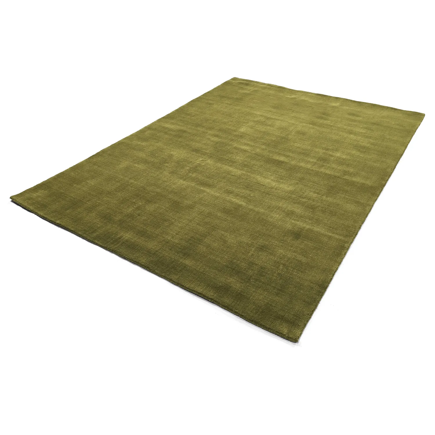 Wollteppich - Rozel Handloom Wool Premium (moosgrün)