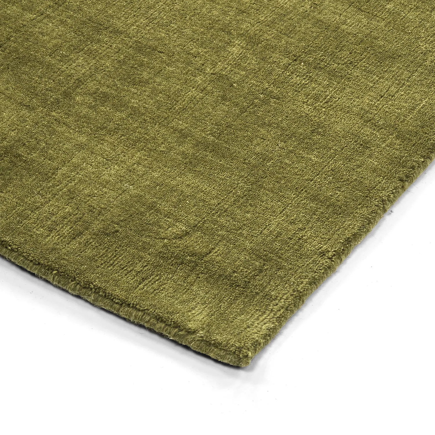 Wollteppich - Rozel Handloom Wool Premium (moosgrün)