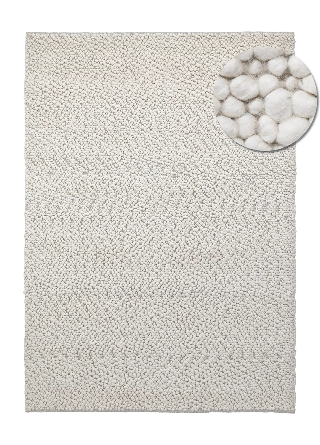 Wollteppich - Sala Irregular Wool Bubble (creme)