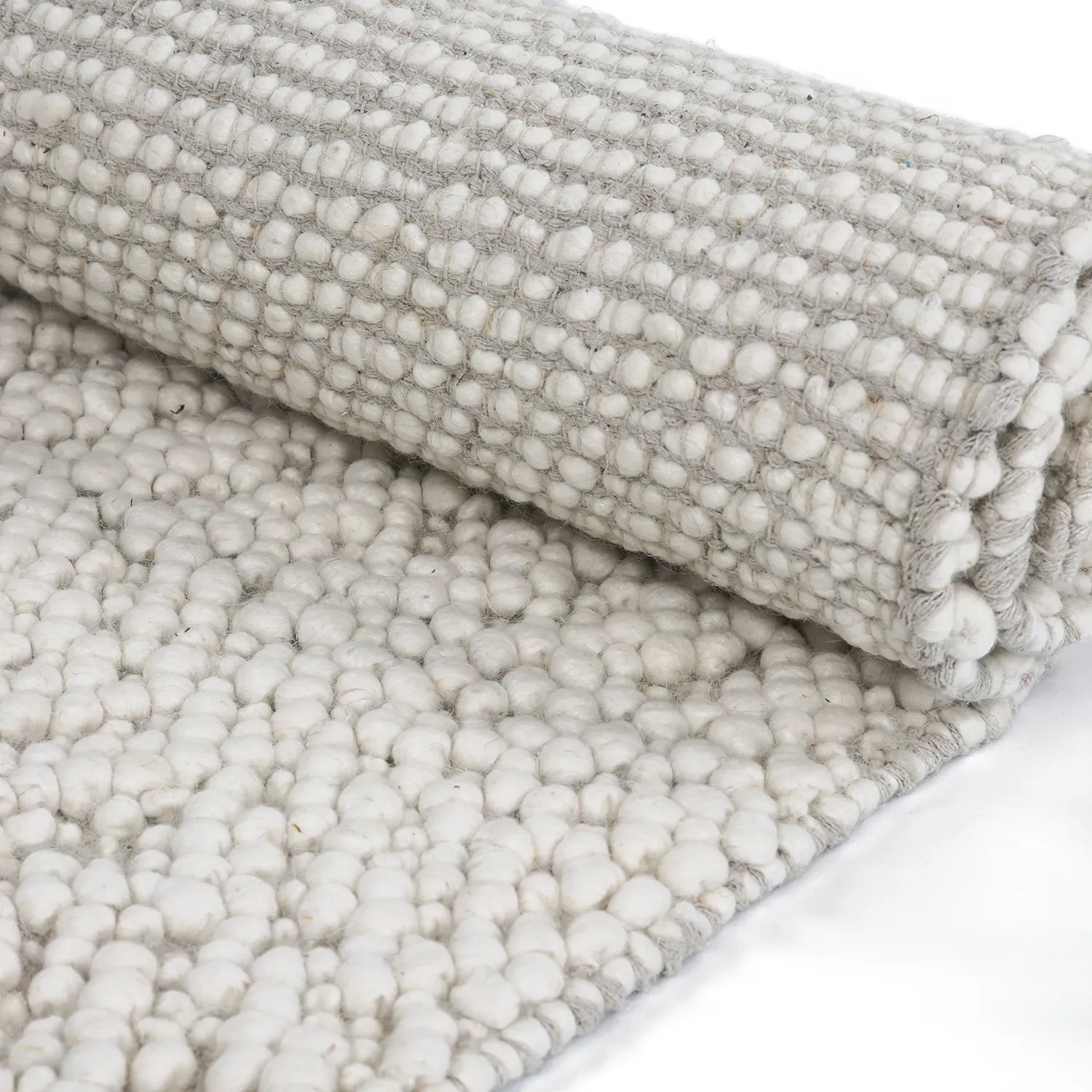 Wollteppich - Sala Irregular Wool Bubble (creme)