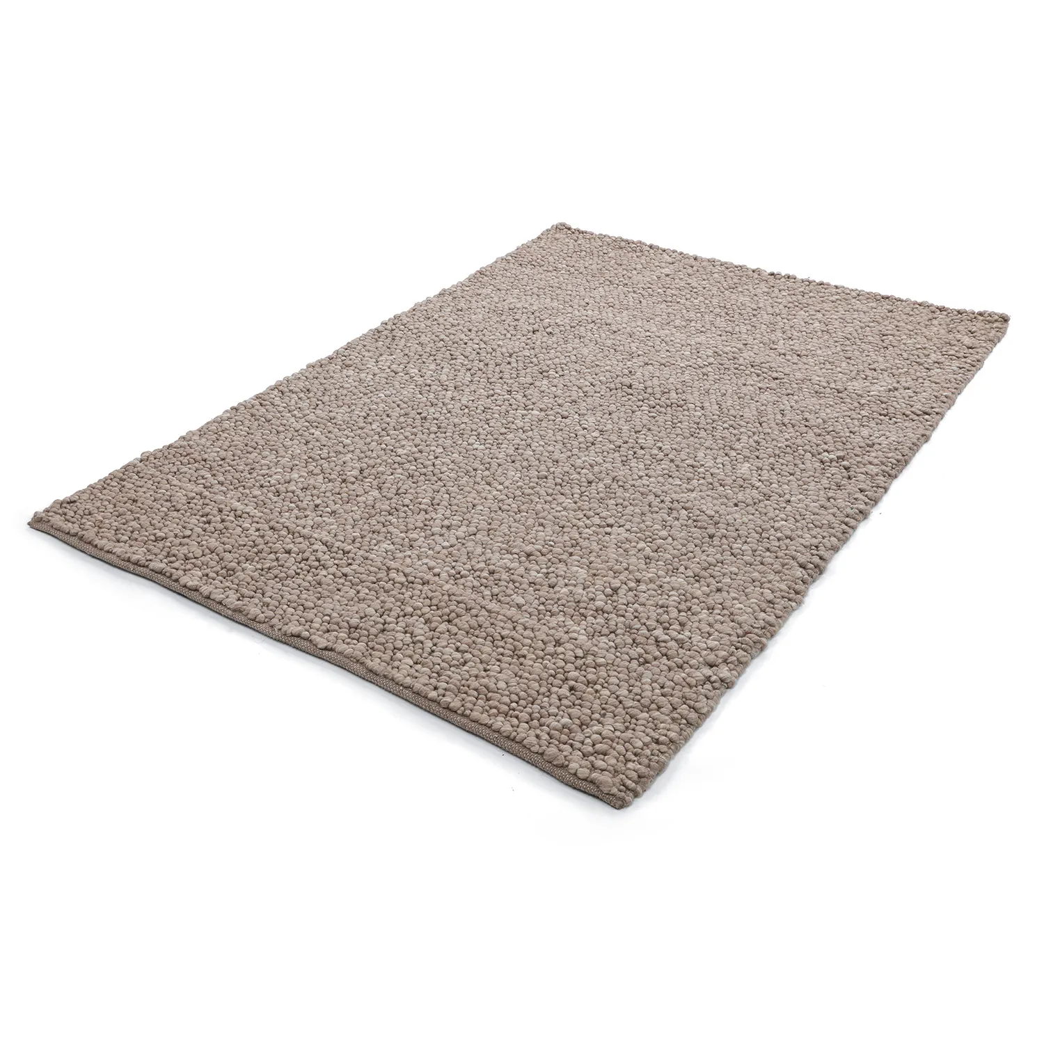 Wollteppich - Sala Irregular Wool Bubble (taupe/weiß-melange)