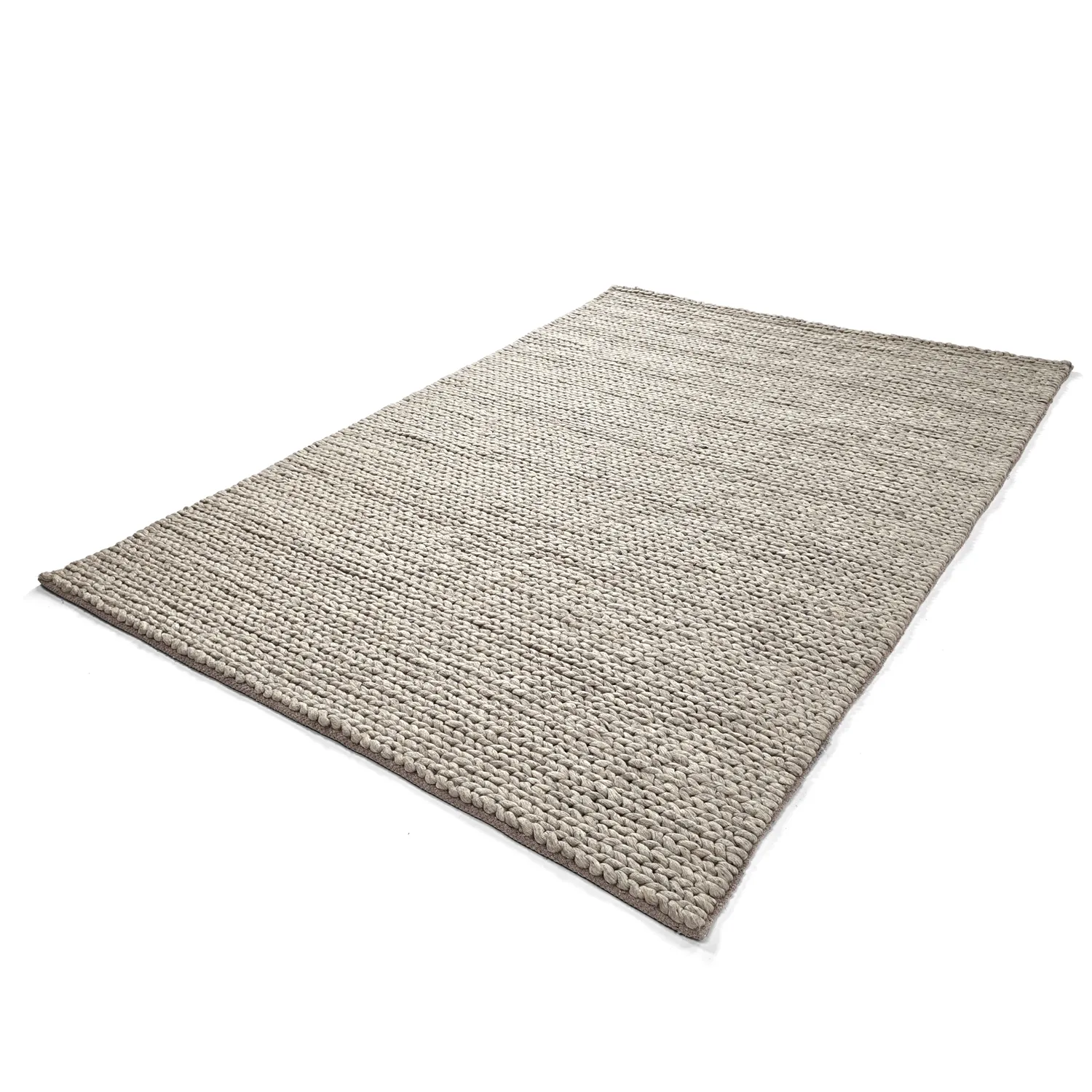 Wollteppich - Talvia Braided Wool (grau)