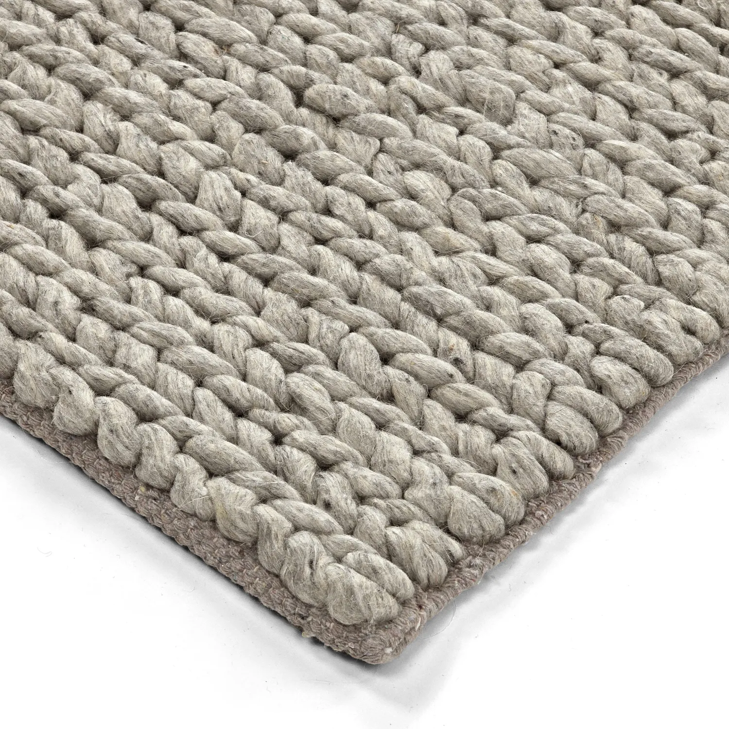 Wollteppich - Talvia Braided Wool (grau)