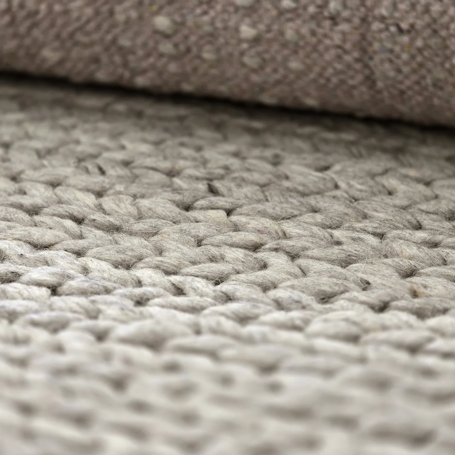 Wollteppich - Talvia Braided Wool (grau)
