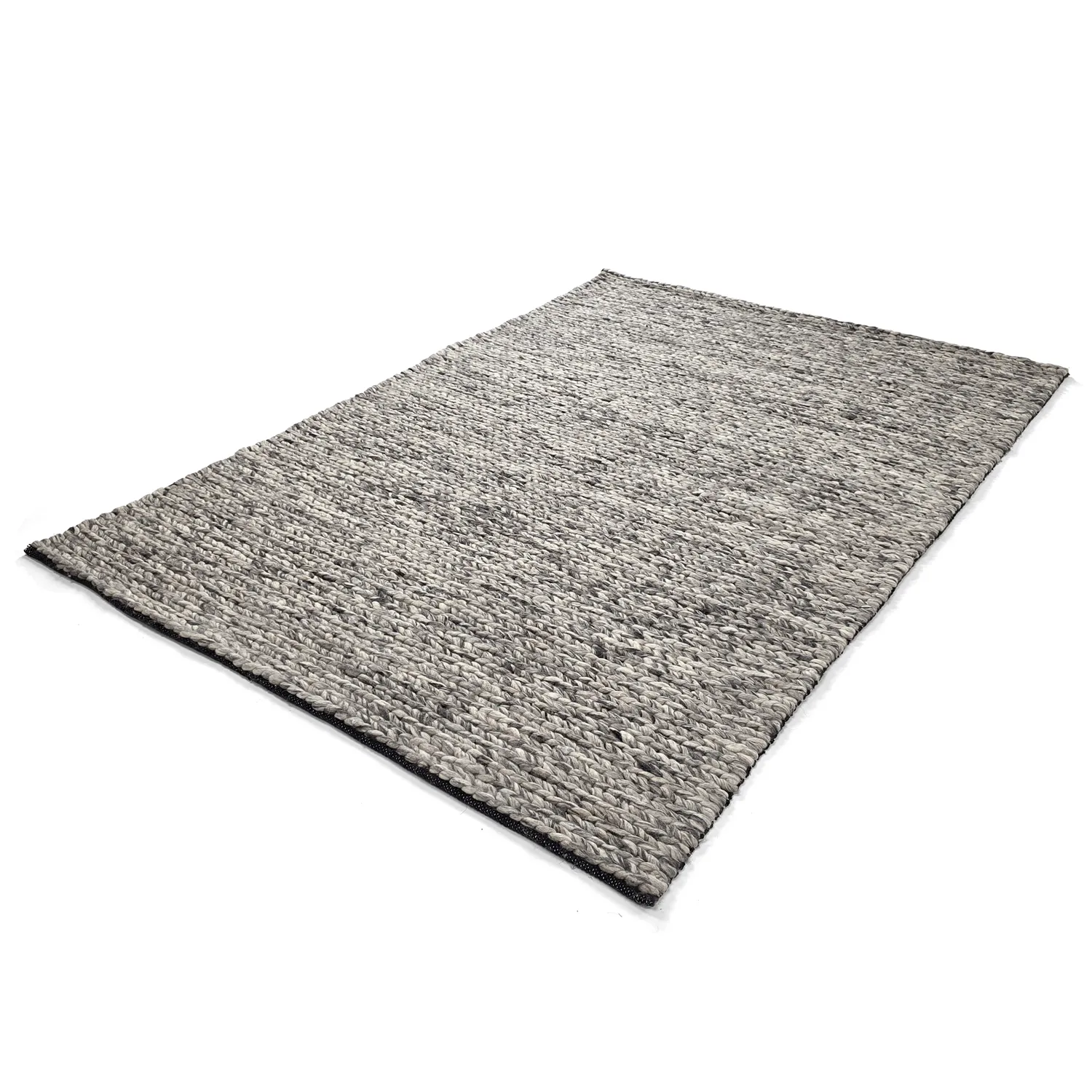 Wollteppich - Talvia Braided Wool (dunkelgrau)