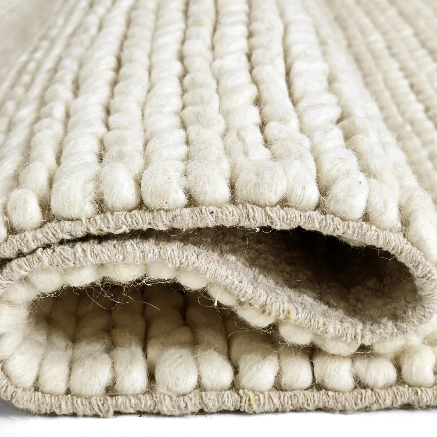 Wollteppich - Talvia Braided Wool (cremefarben)