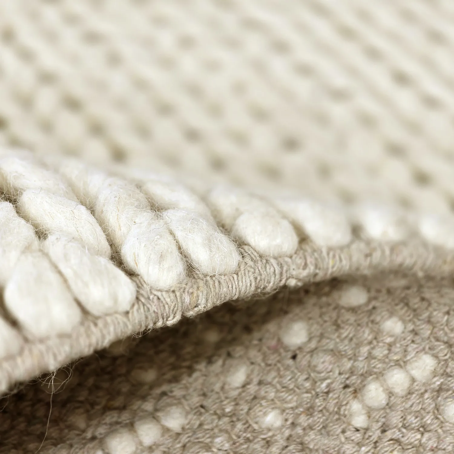Wollteppich - Talvia Braided Wool (cremefarben)