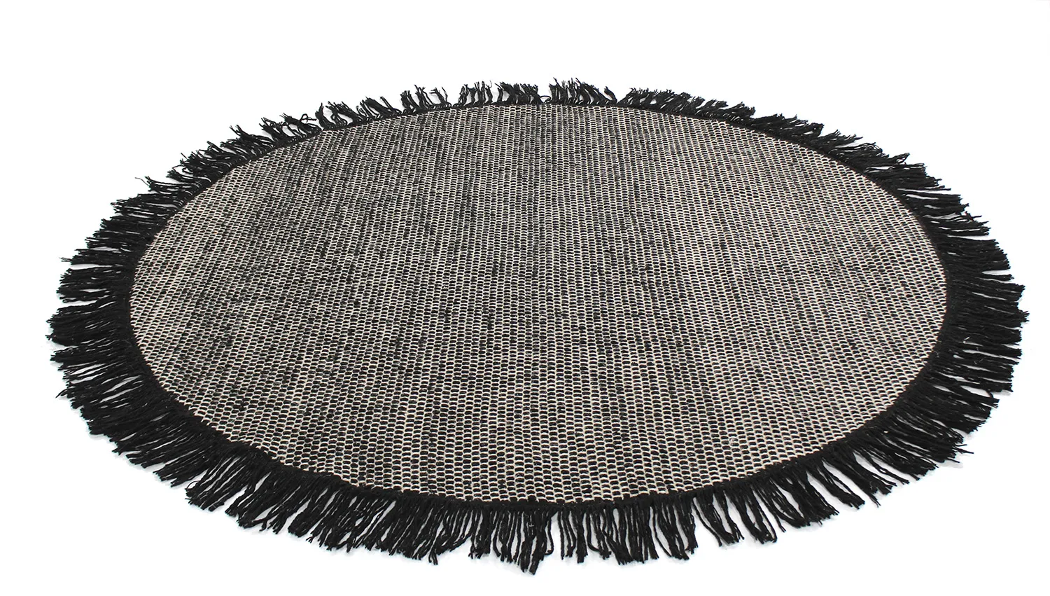 Runde Teppiche - Pike (schwarz)