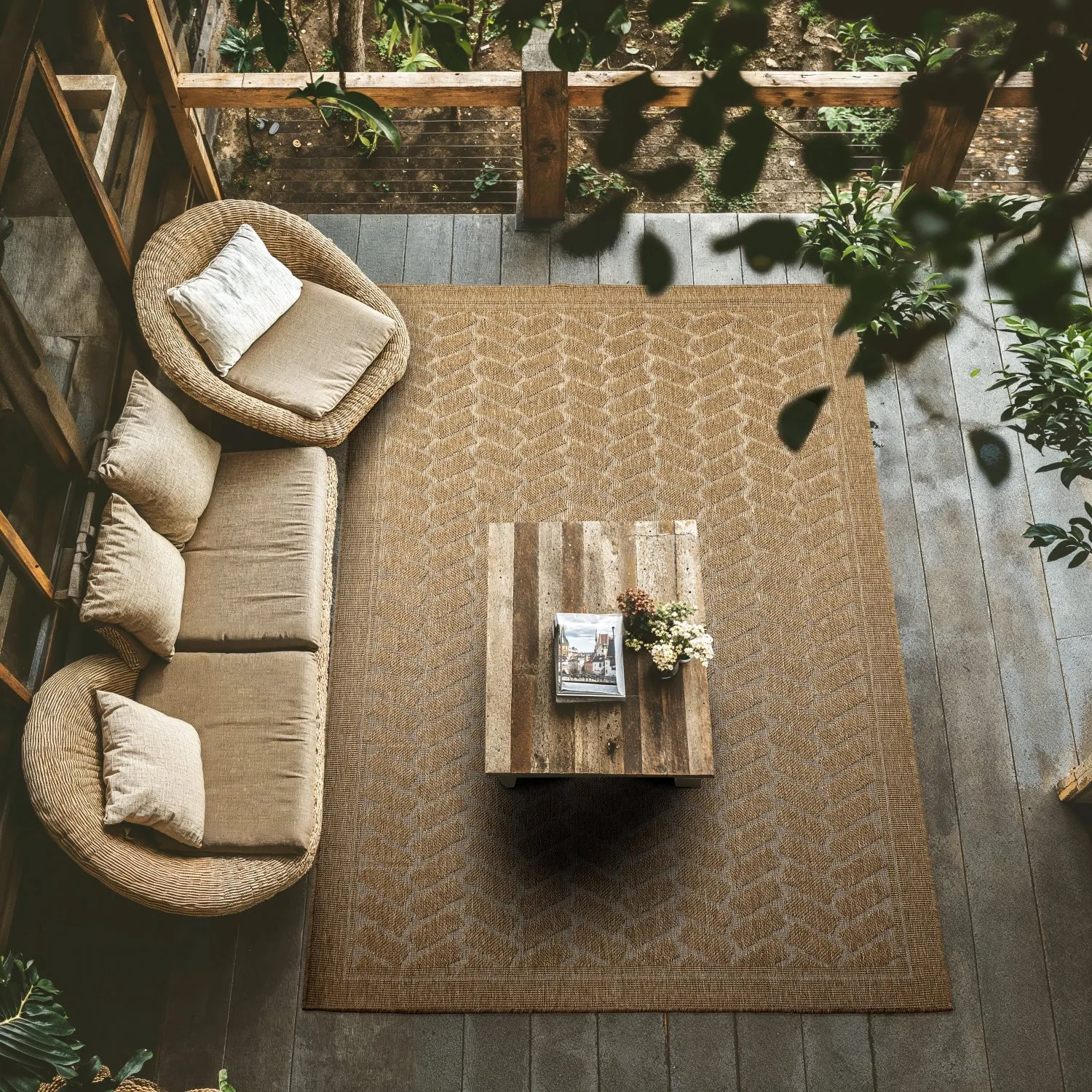 Teppich für innen und außen - Aria (jute)