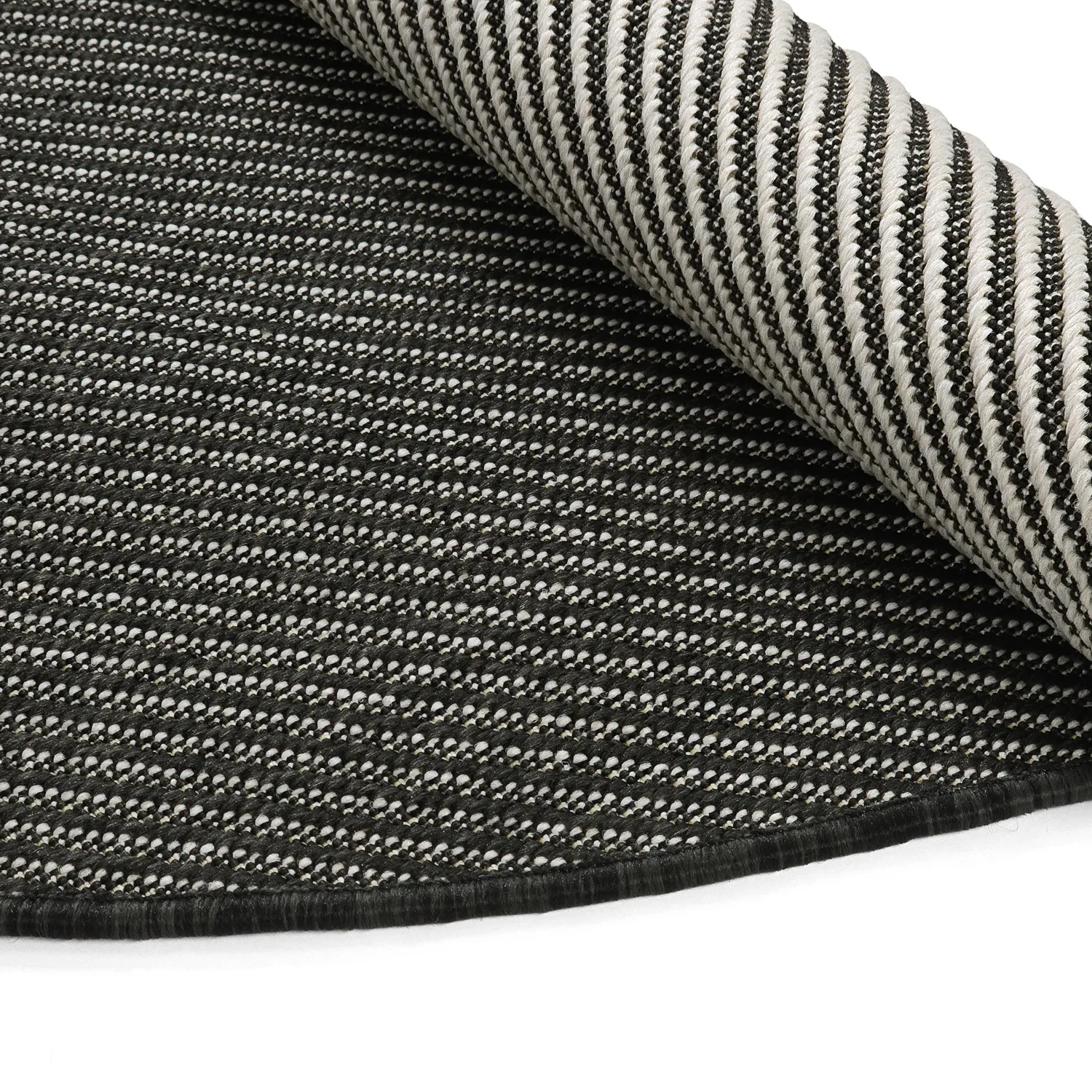Rund Teppich - Indoor/Outdoor Bennett (schwarz)