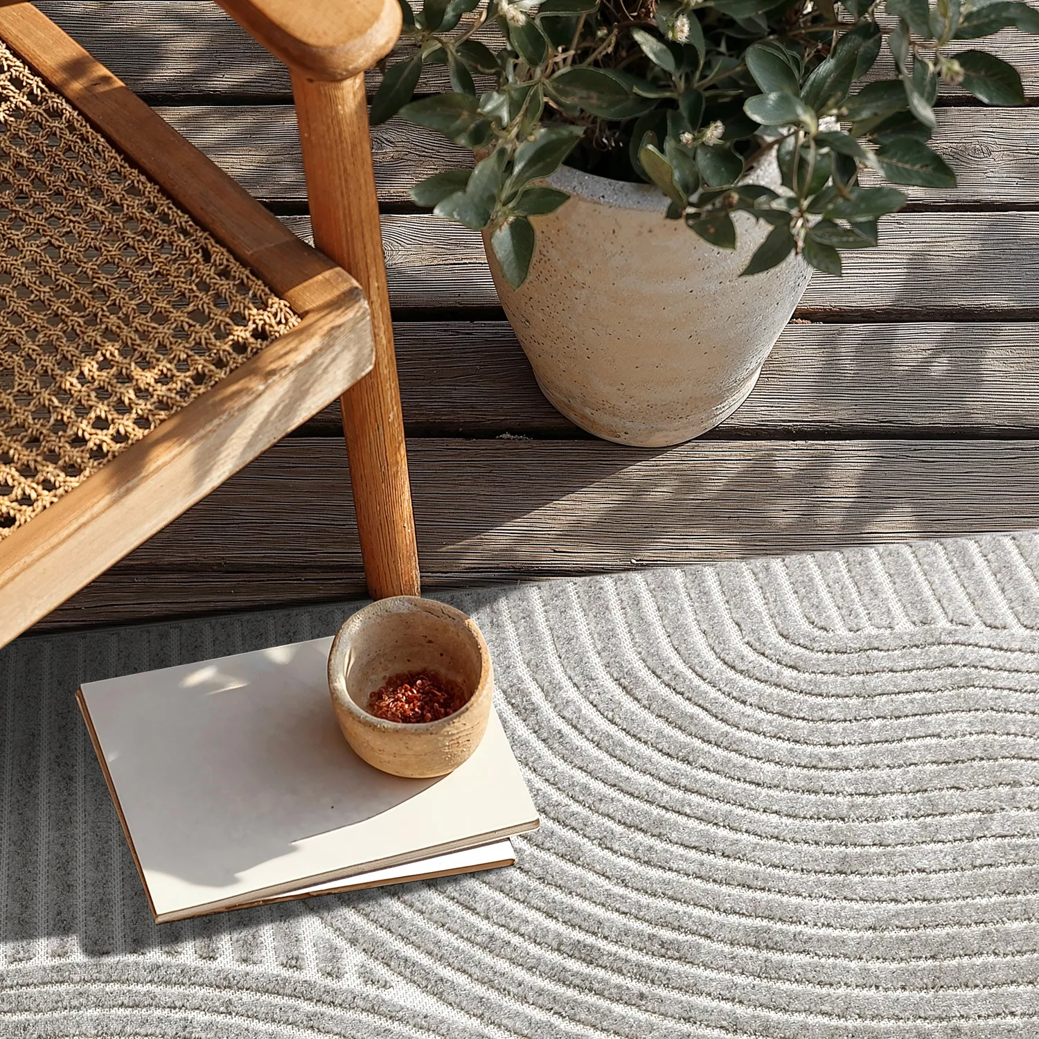 Shaggy Indoor/Outdoor - Devon (grau)