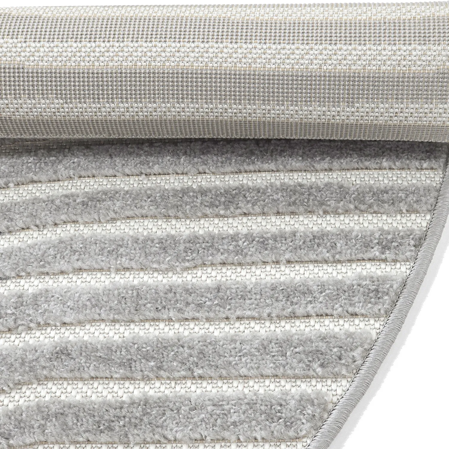 Rund Teppich - Indoor/Outdoor Devon (grau)