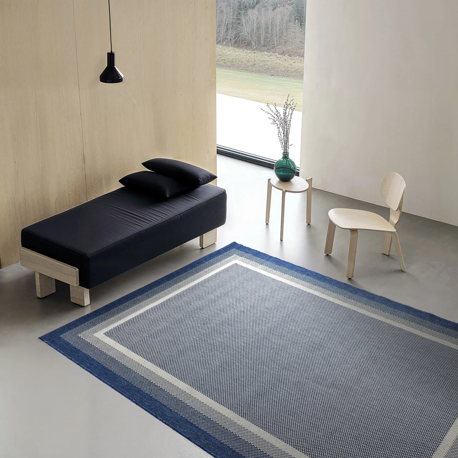 Teppich für innen und außen - Mason (blau)