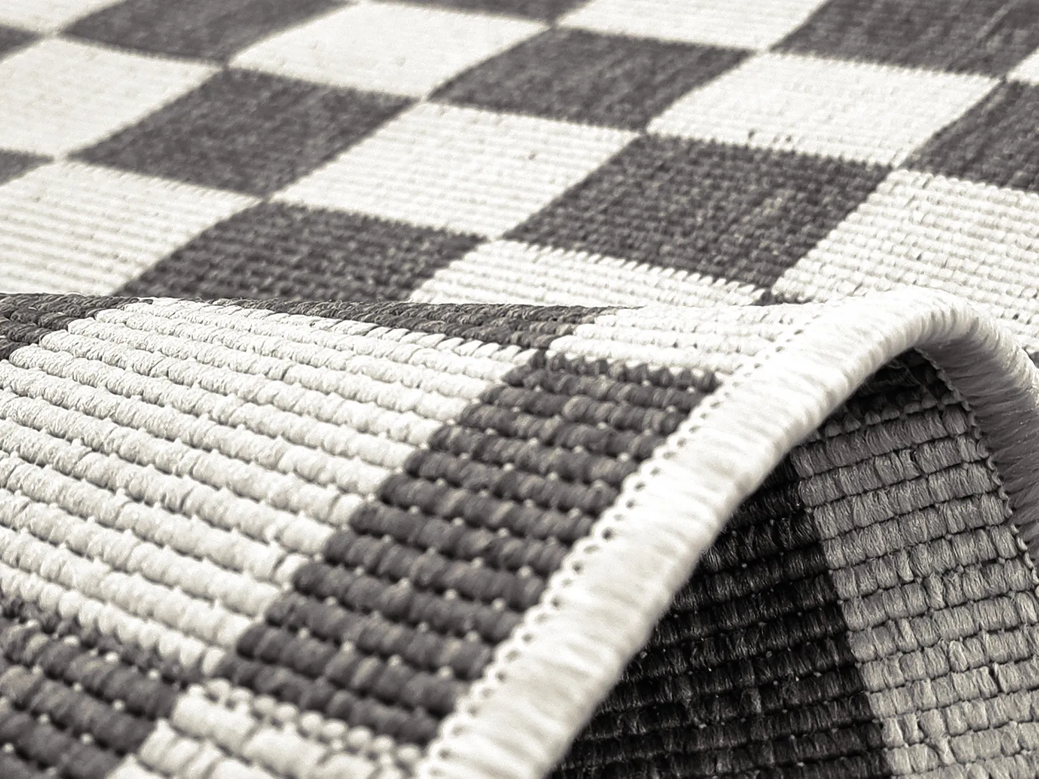 Teppich für innen und außen - Lucida (schwarz)