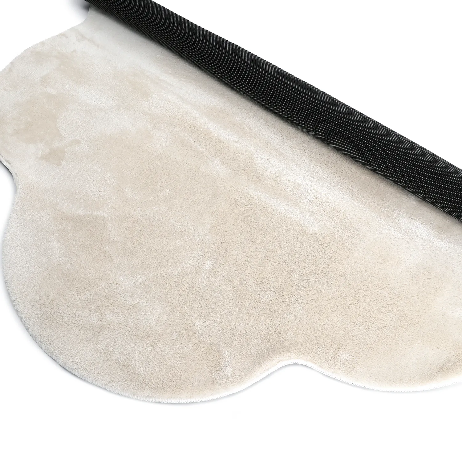 Runder Wellen-Teppich - Aranga Super Soft Fur (beige)