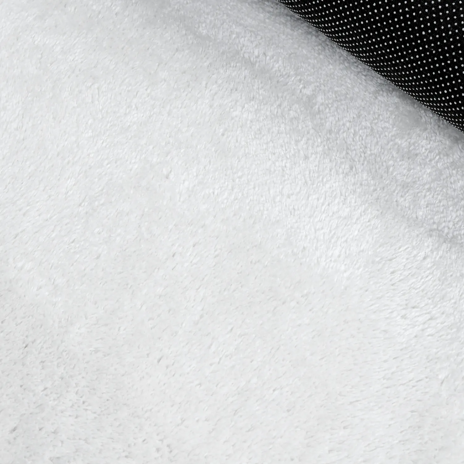 Runder Wellen-Teppich - Aranga Super Soft Fur (weiß)