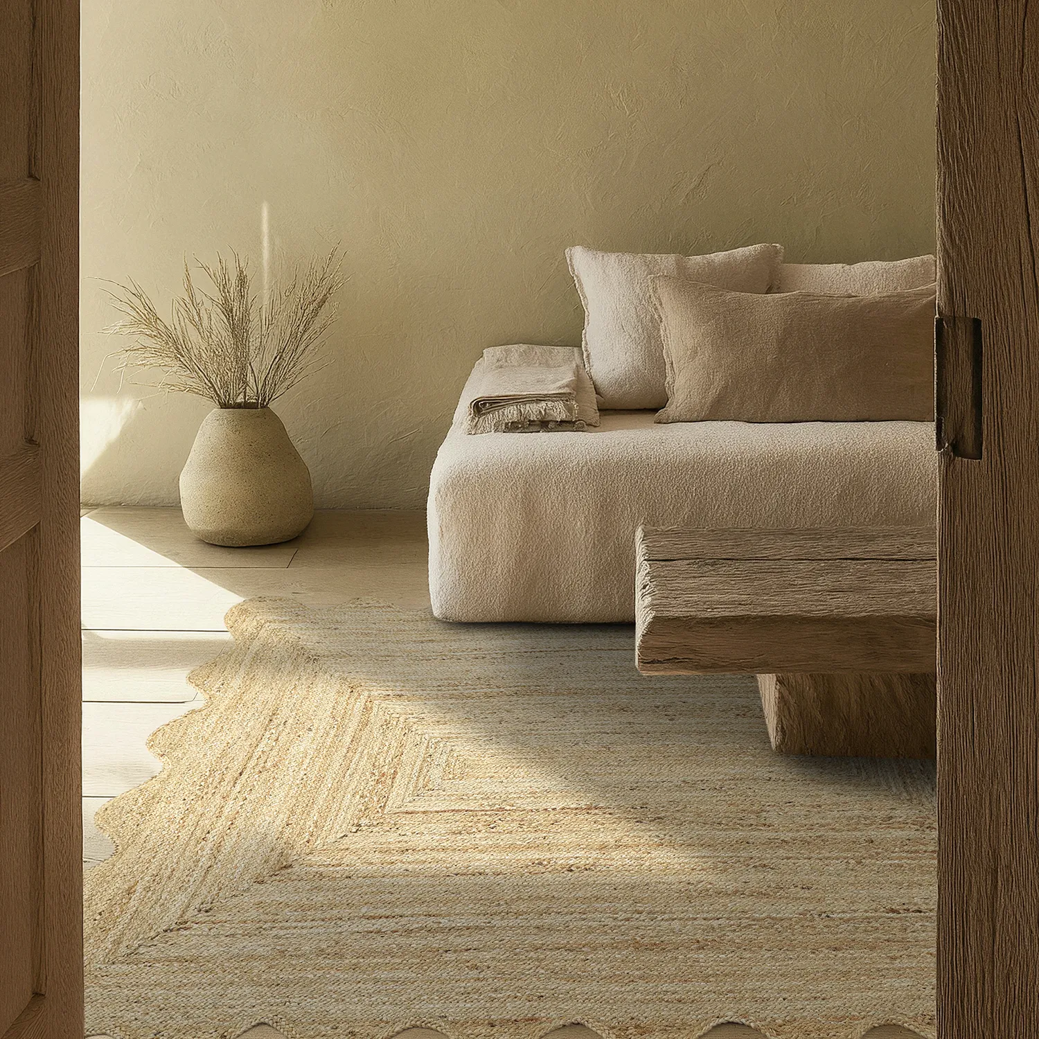 Juteteppich mit Wellenform - San Francisco (jute)