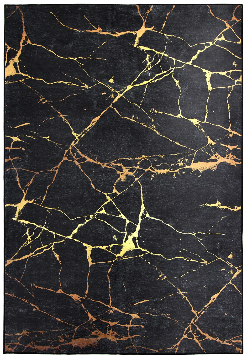 Wilton-Teppich - Vieste (schwarz/gold)