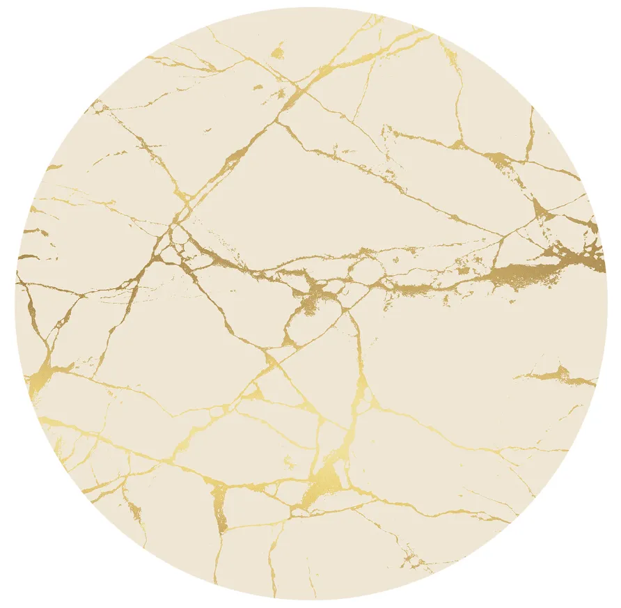 Rund Teppich - Vieste (beige/gold)