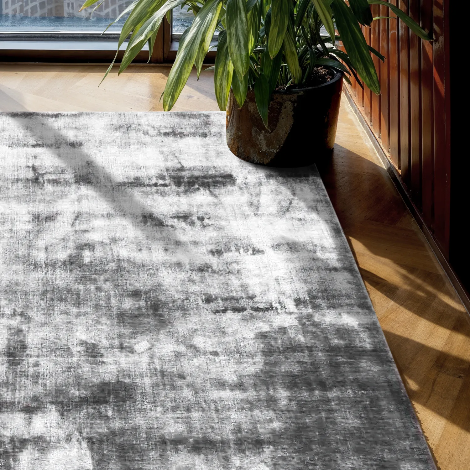 Viskose-teppich - Jodhpur Special Luxury Edition (grau)