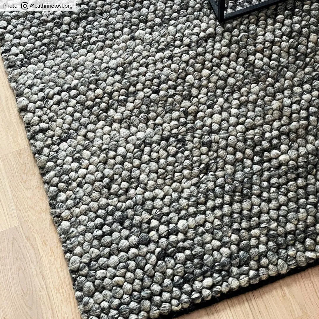 Wollteppich - Avafors Wool Bubble (grau)