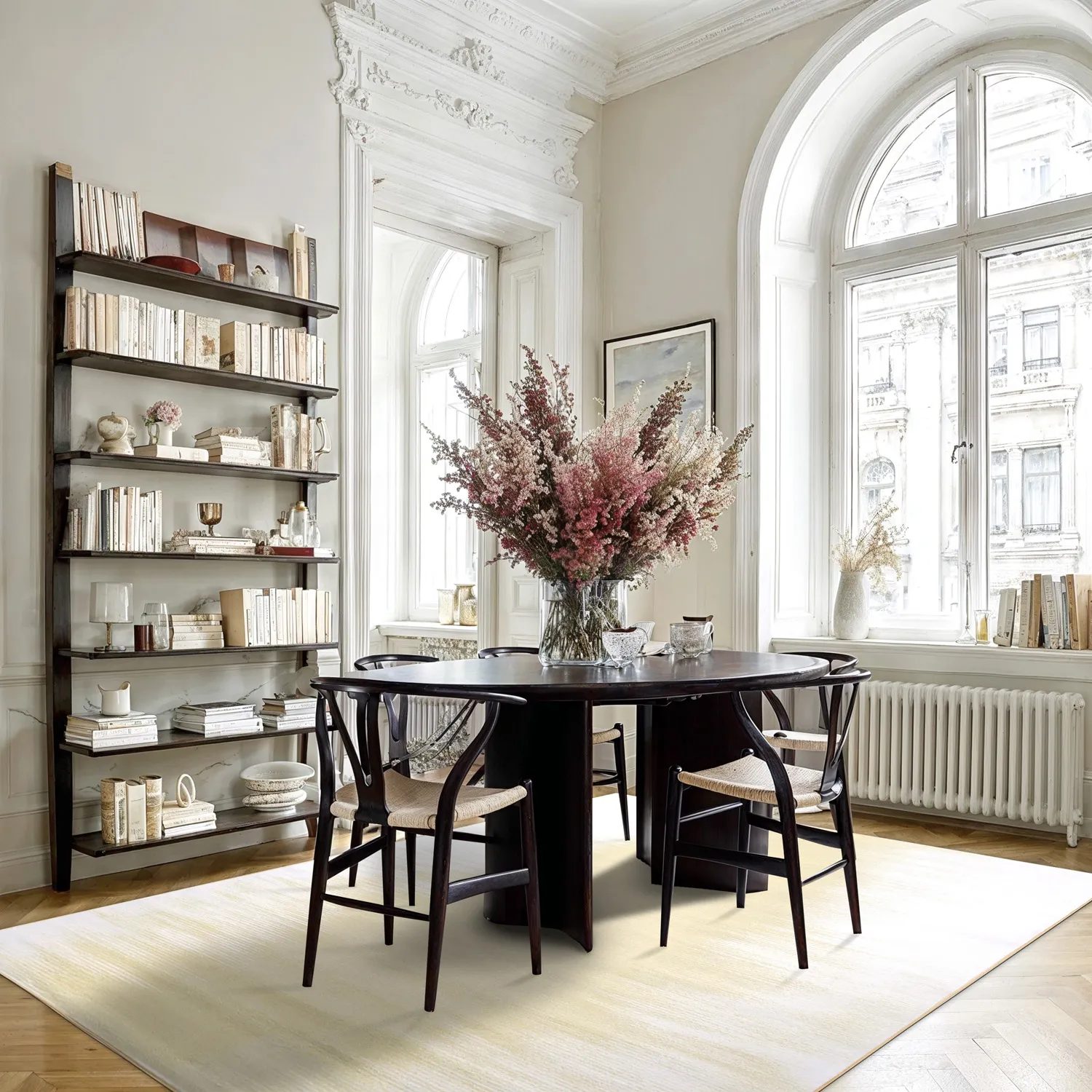 Wilton-Teppich - Cara (weiß/beige)