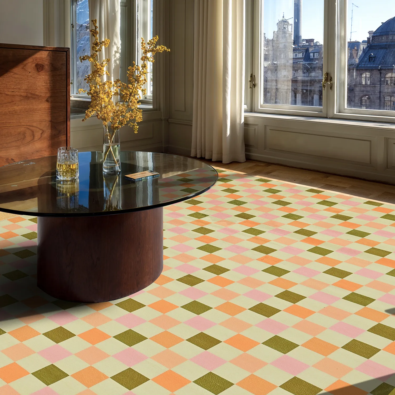 Wilton-Teppich - Iola (beige/mehrfarbig)