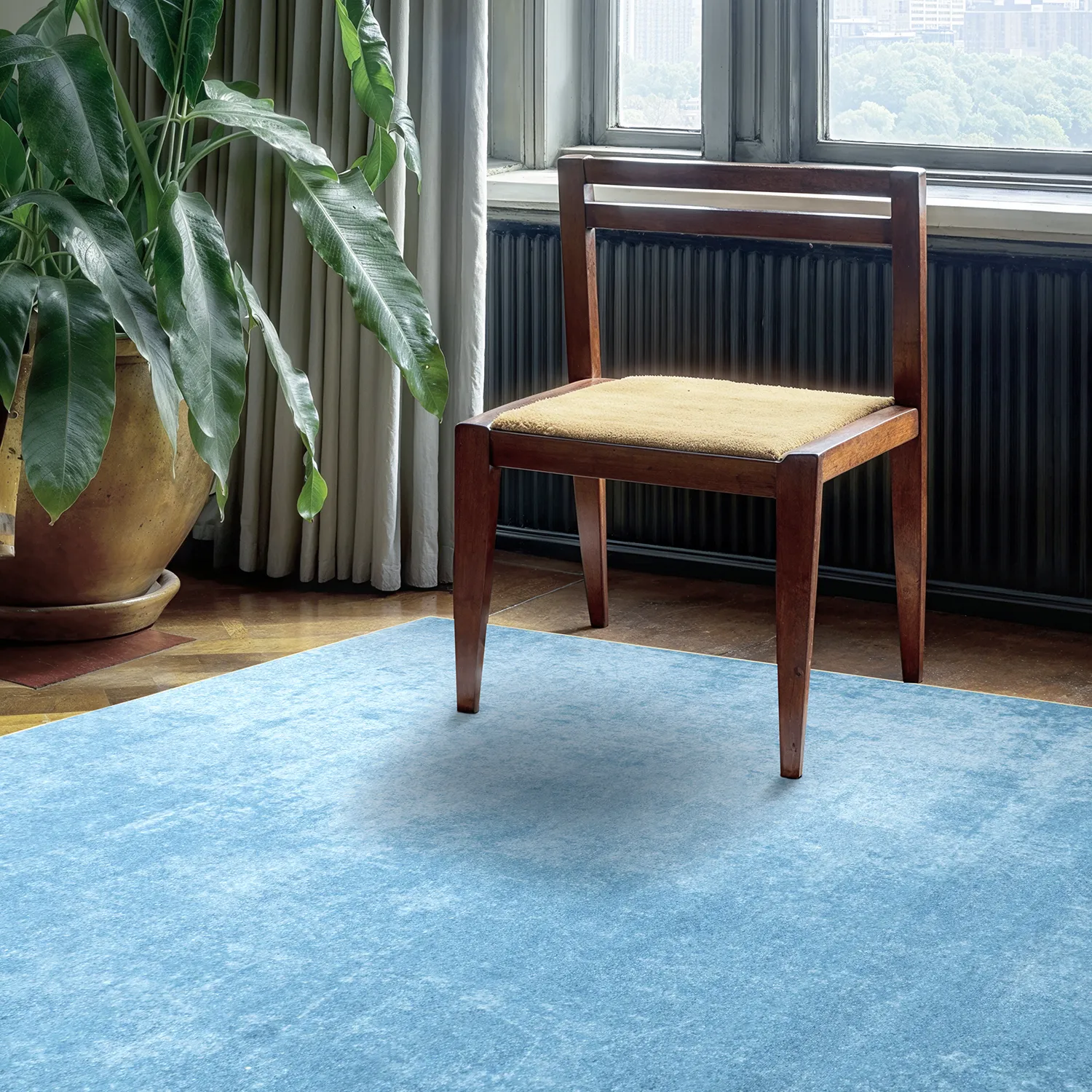 Wilton-Teppich - Lynton (blau)