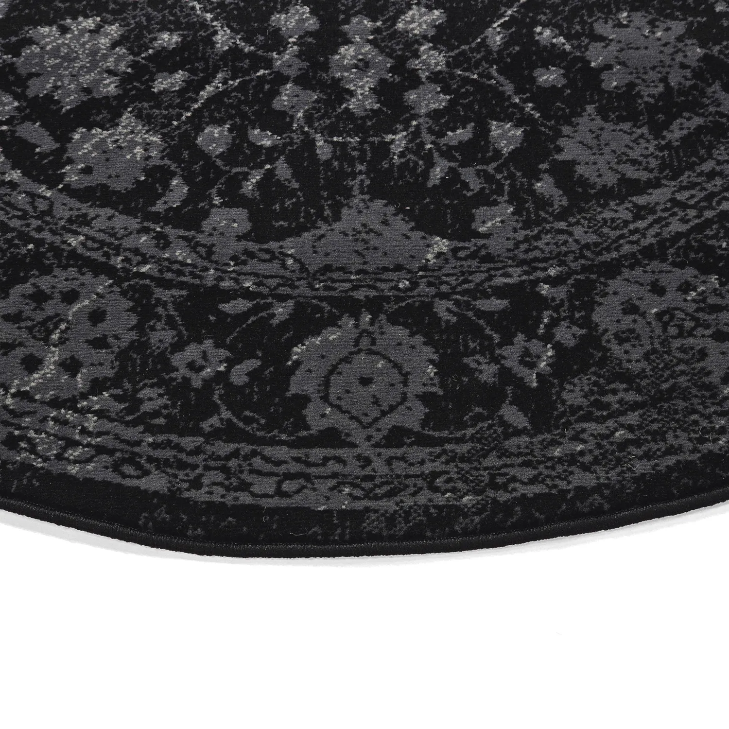 Rund Teppich - Peking Majestic (schwarz)