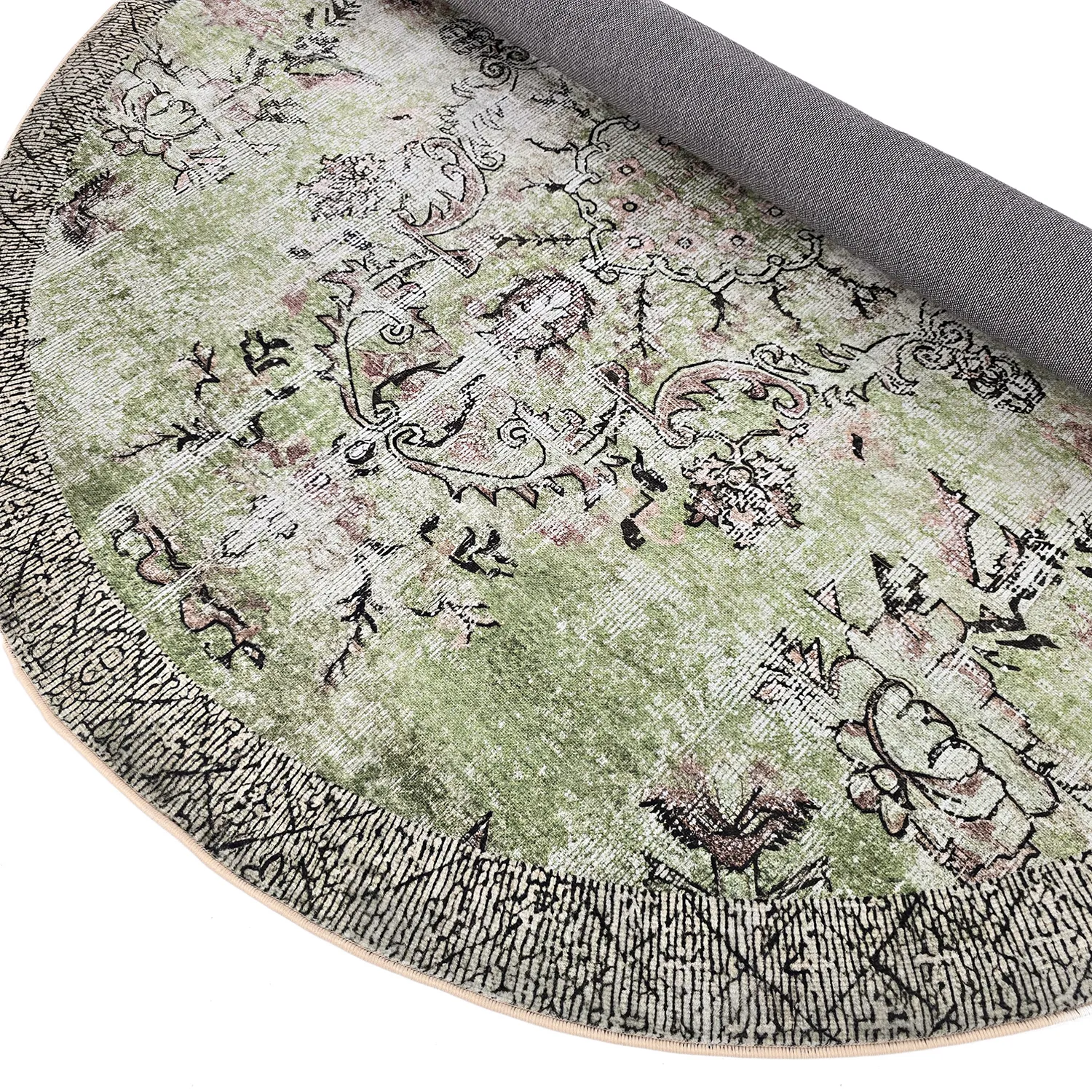 Rund Teppich - Rosalie (grün)