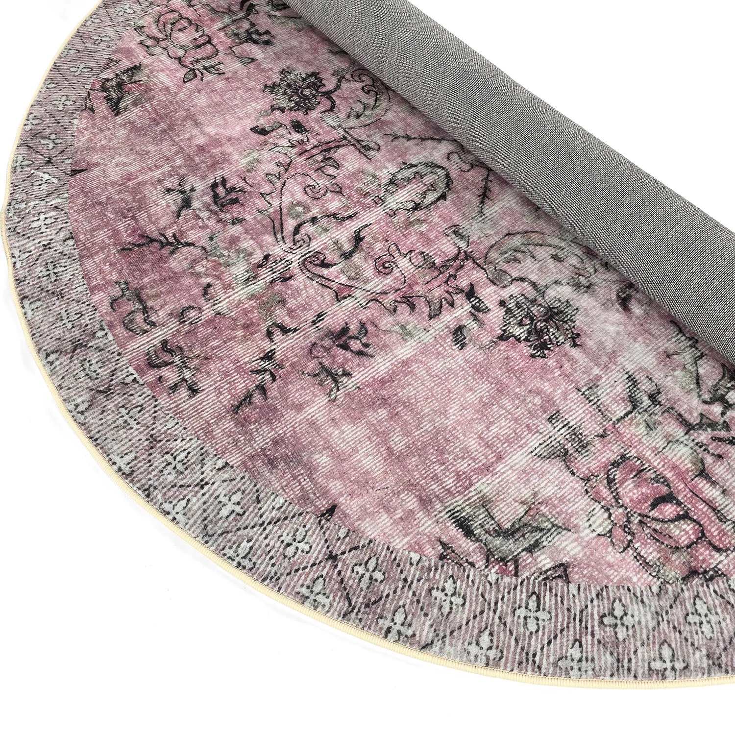 Rund Teppich - Rosalie (rosa)