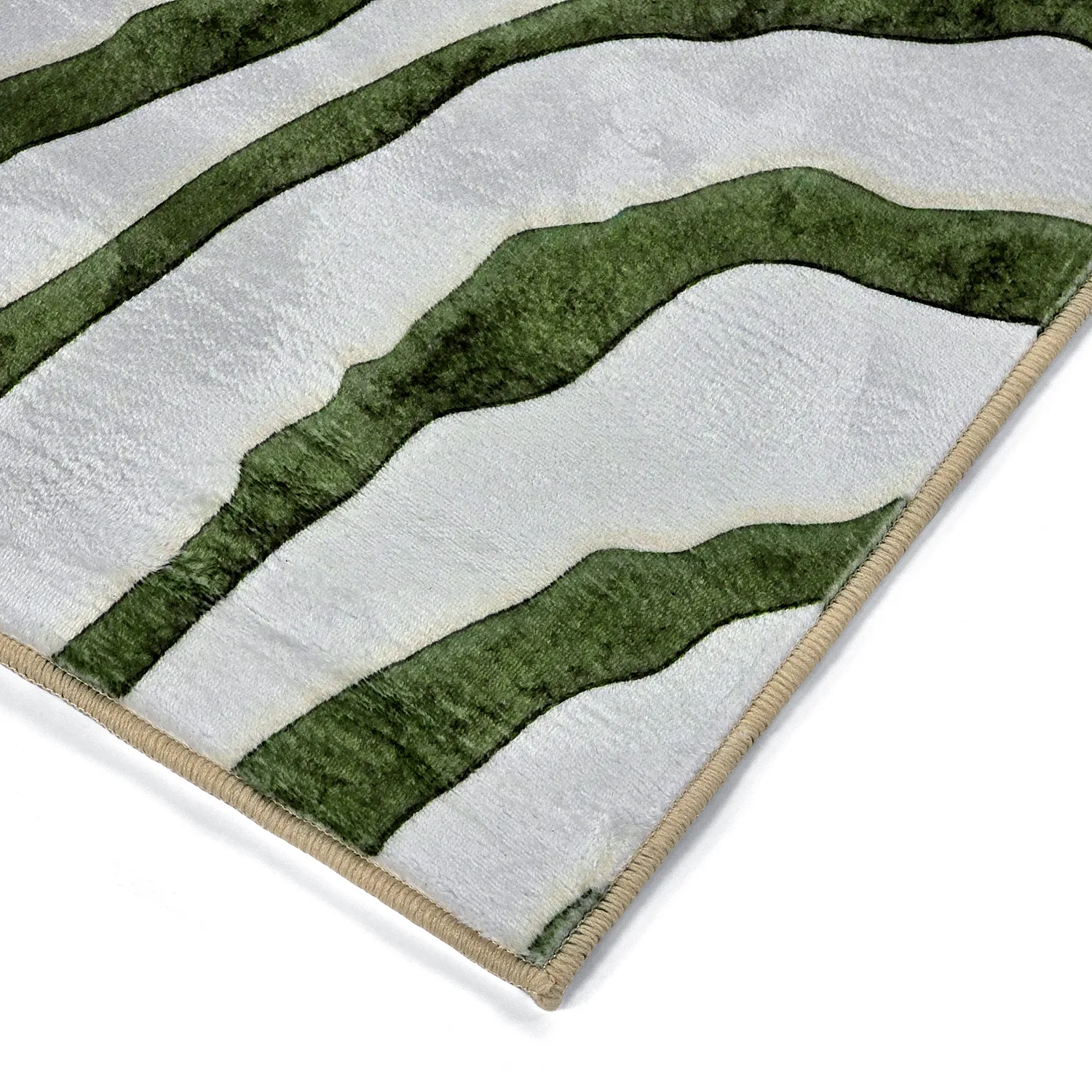 Wilton-Teppich - Zebra (grün)