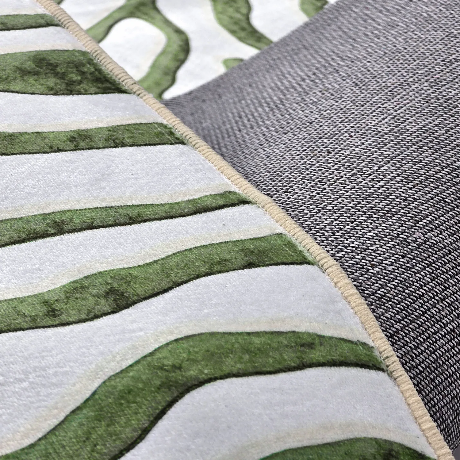 Wilton-Teppich - Zebra (grün)