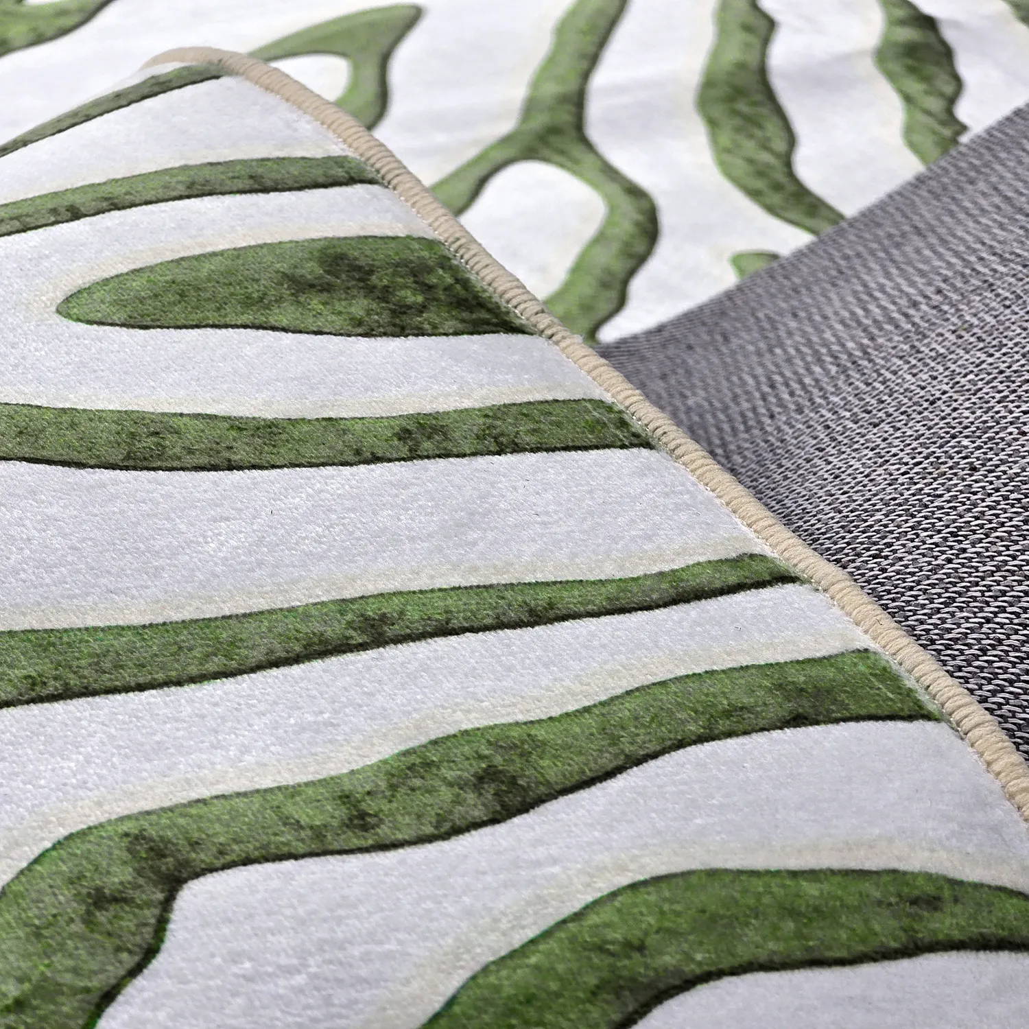 Wilton-Teppich - Zebra (grün)