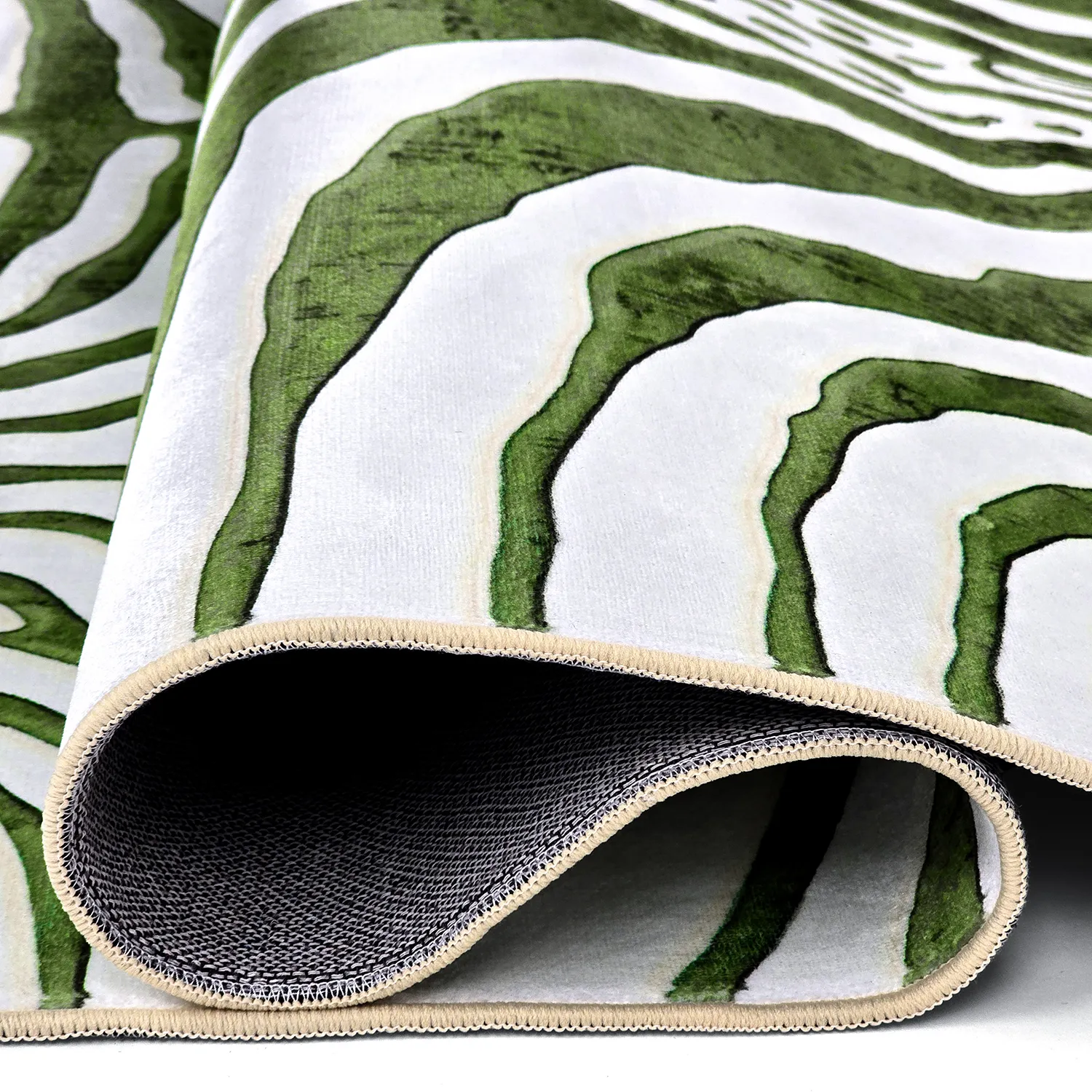 Wilton-Teppich - Zebra (grün)