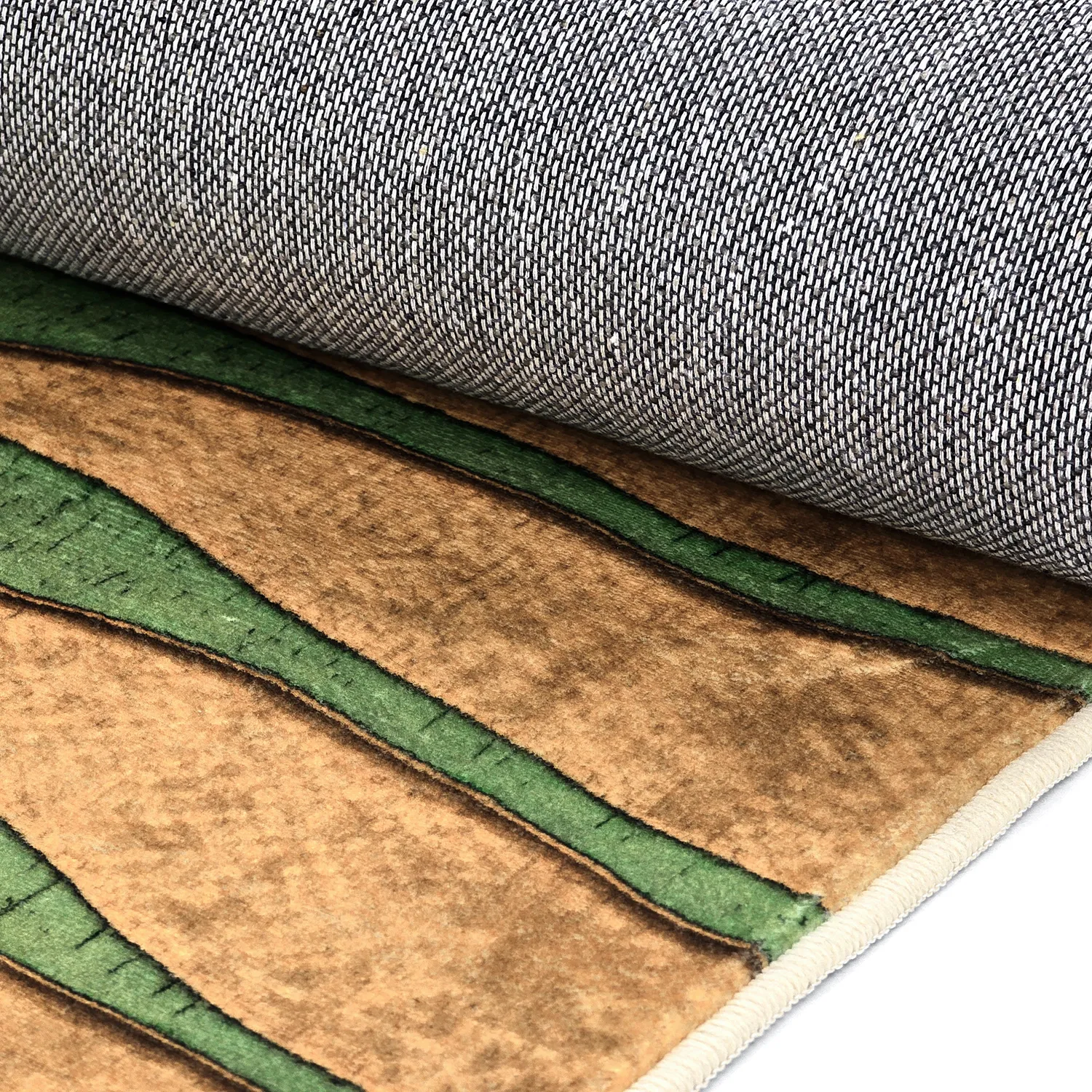 Wilton-Teppich - Zebra (grün/orange)