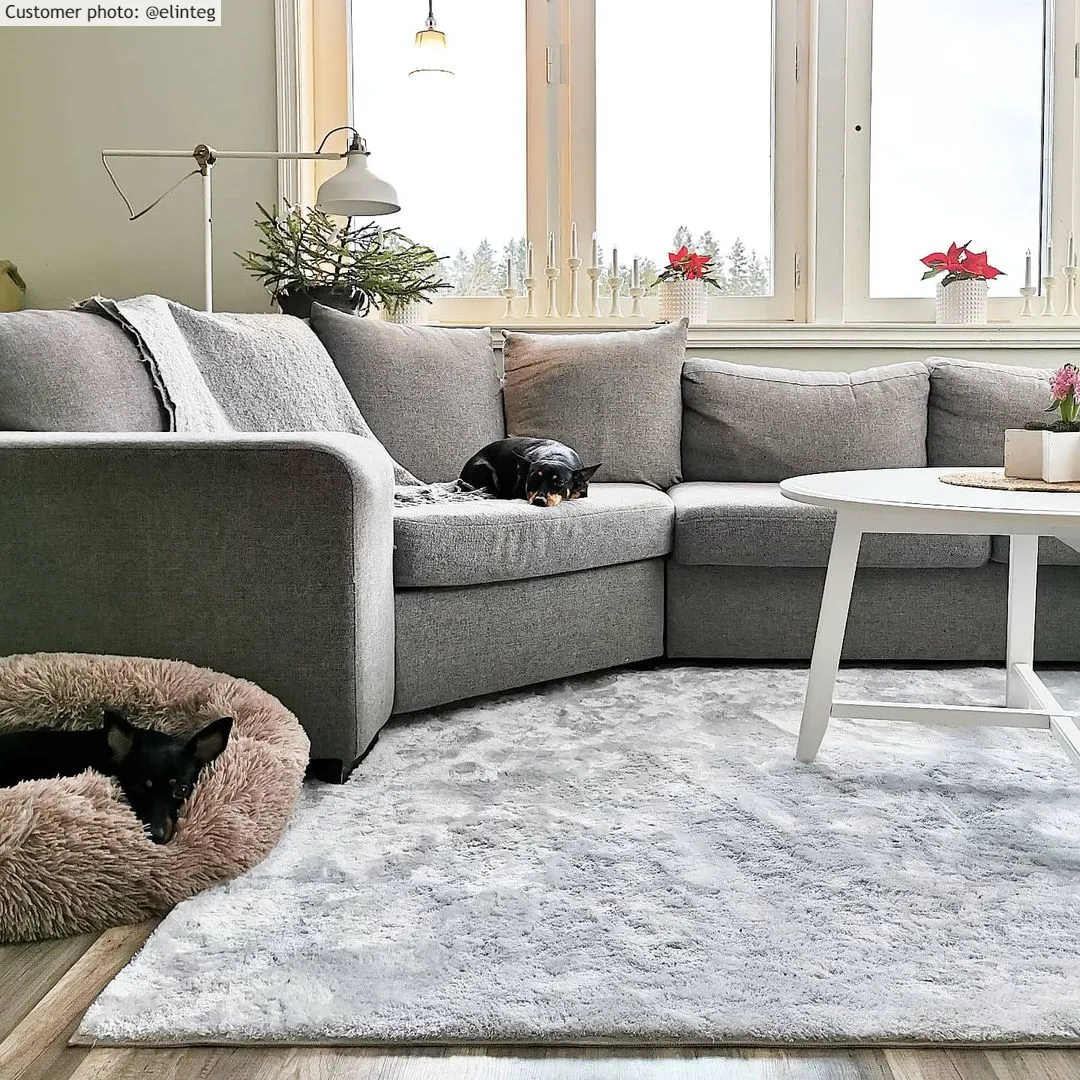 Hochflorteppiche - Aranga Super Soft Fur (grau)