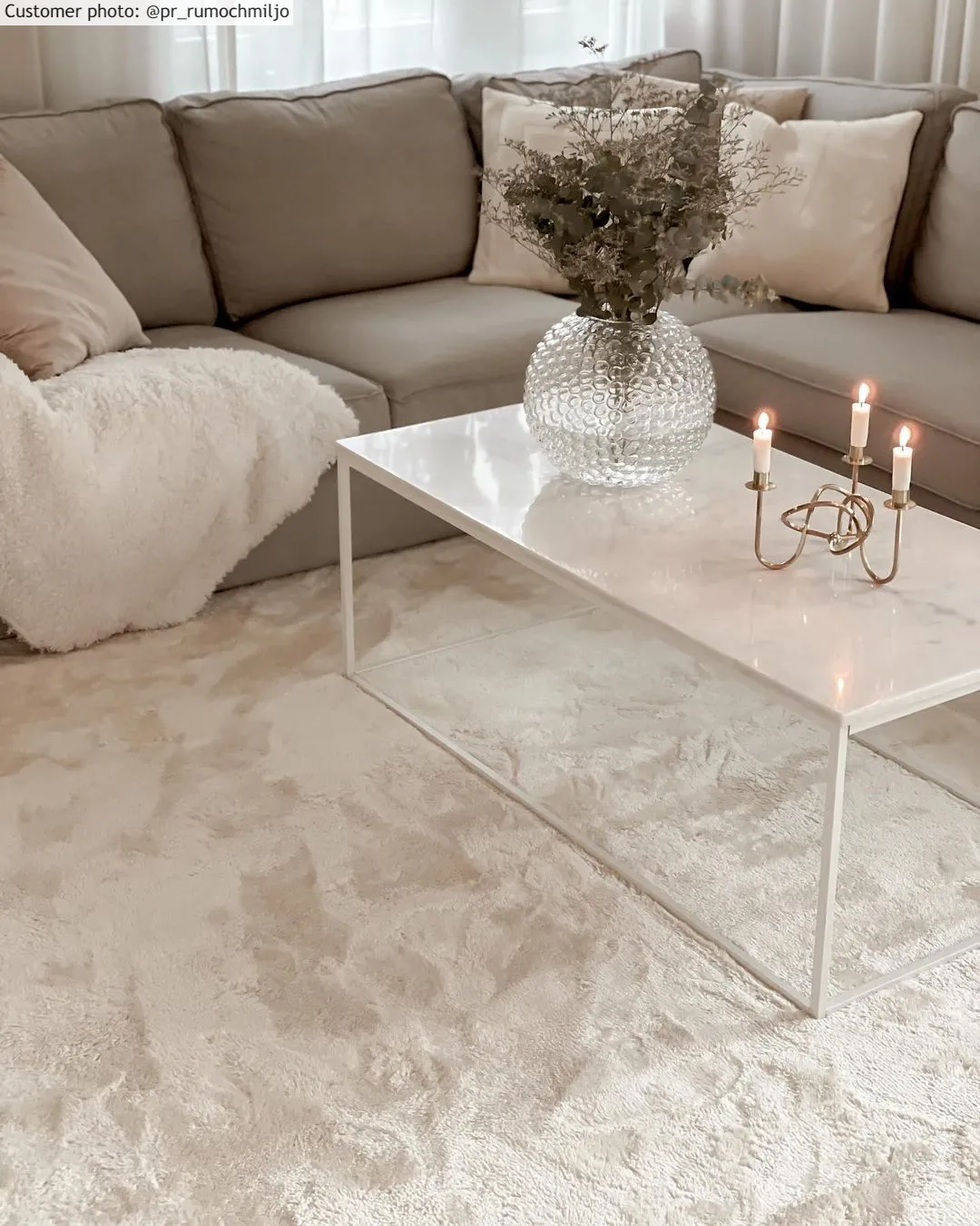 Hochflorteppiche - Aranga Super Soft Fur (beige)