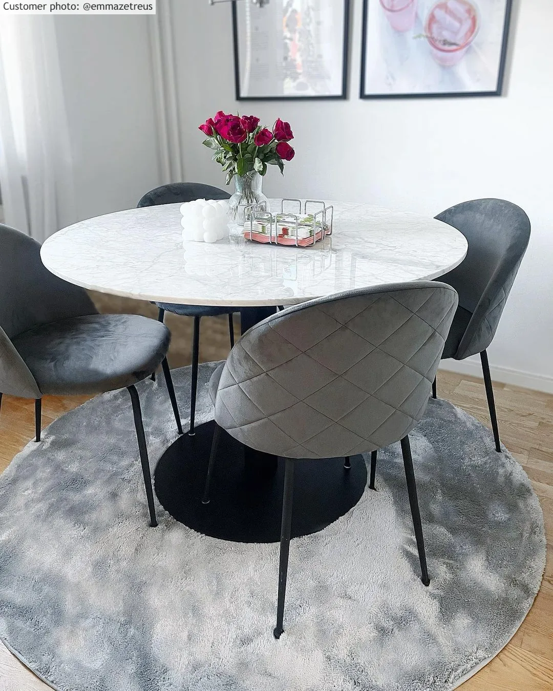 Runde Teppiche - Aranga Super Soft Fur (grau)
